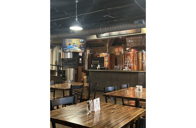 AMKO T64 Ashwood Carbonized Medium Dark Butcher Block Restaurant Table Top