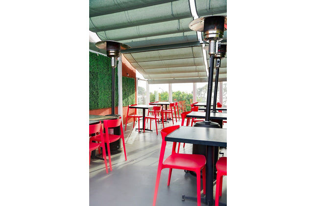 AMKO P148 Red Commercial Grade Restaurant Durable Plastic Chair