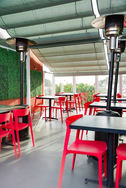 AMKO P148 Red Commercial Grade Restaurant Durable Plastic Chair