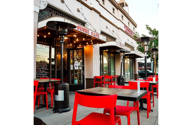 AMKO P148 Red Commercial Grade Restaurant Durable Plastic Chair