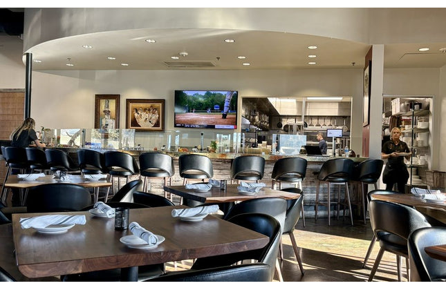 AMKO M5670BS Black Commercial Grade Restaurant Barstool