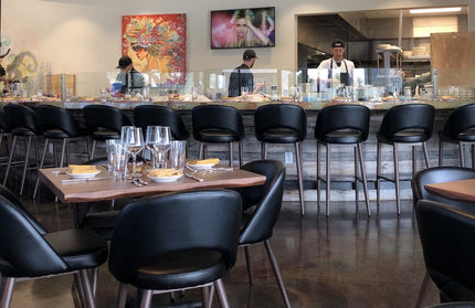 AMKO M5670 Black Commercial Grade Restaurant Chair