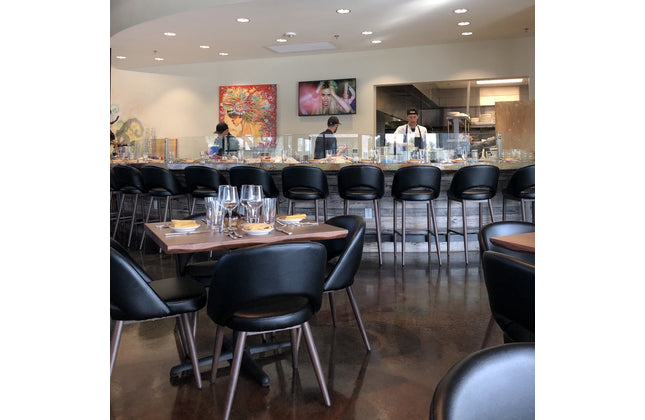 AMKO M5670 Black Commercial Grade Restaurant Chair