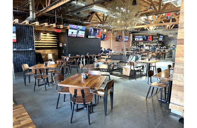 AMKO T19 Plank South American Walnut Live Edge Restaurant Table Top