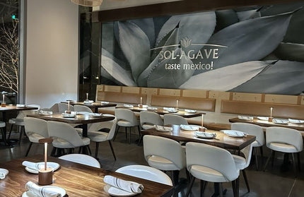 AMKO T12 Pine Log Light Walnut Restaurant Table Top