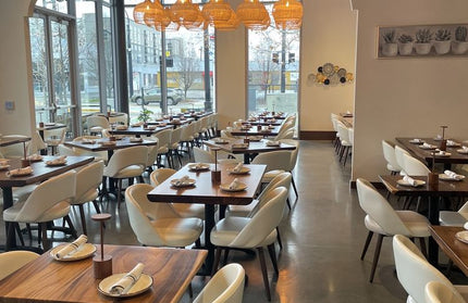 AMKO M5670 White Commercial Grade Restaurant Chair