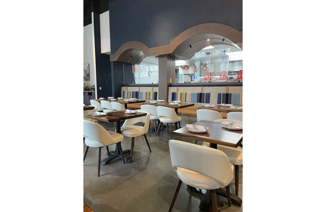 AMKO M5670 White Commercial Grade Restaurant Chair