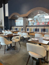 AMKO M5670 White Commercial Grade Restaurant Chair