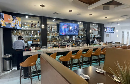 AMKO M5670BS Orange Commercial Grade Restaurant Barstool