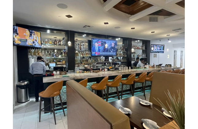 AMKO M5670BS Orange Commercial Grade Restaurant Barstool