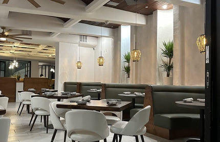 AMKO M5670 White Commercial Grade Restaurant Chair