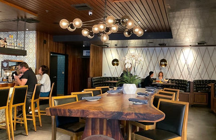 AMKO M2955 Oak Commercial Grade Restaurant Barstool