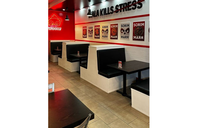 AMKO T52 Laminate Black Restaurant Table Top