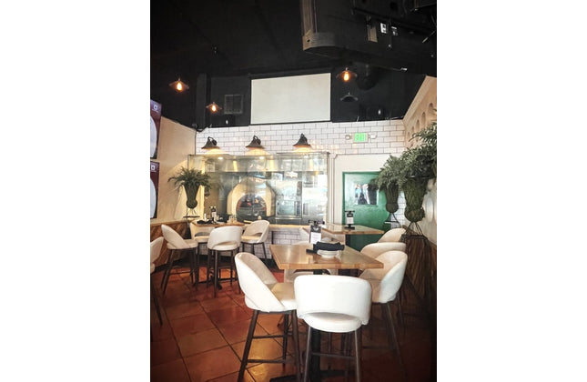 AMKO M5670BS White Commercial Grade Restaurant Barstool