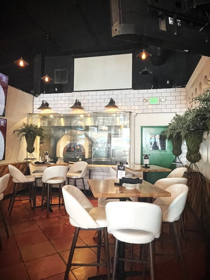 AMKO M5670BS White Commercial Grade Restaurant Barstool