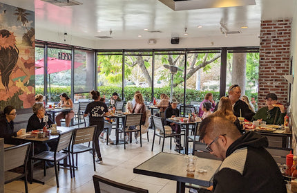 AMKO T73B Weathered HPL Restaurant Patio Table Top