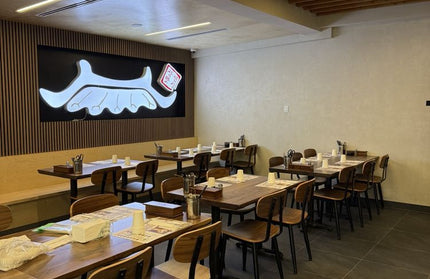 AMKO M7775 Black Walnut Metal Commercial Grade Restaurant Chair