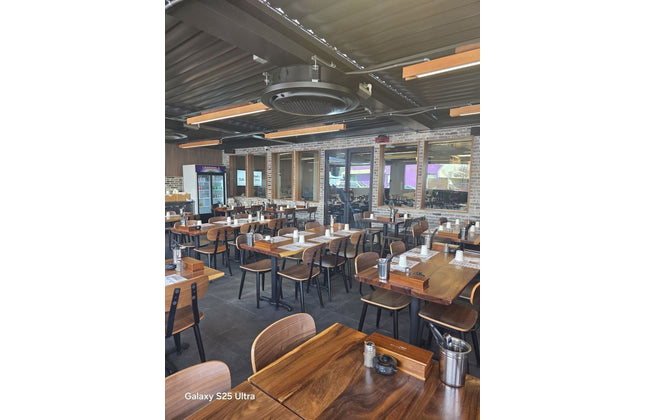 AMKO T19 Plank South American Walnut Live Edge Restaurant Table Top