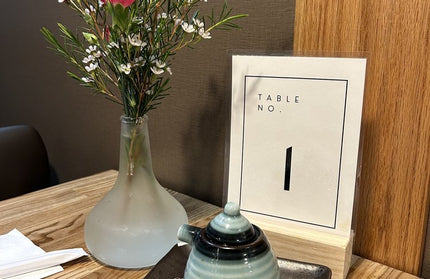 AMKO T64 Ashwood Carbonized Light Butcher Block Restaurant Table Top