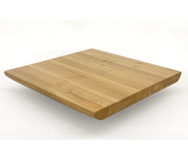 AMKO T10 Plank White Oak Live Edge Restaurant Table Top