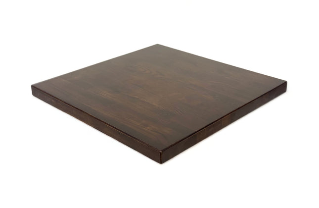 AMKO T11 White Oak Dark Walnut Butcher Block Restaurant Table Top