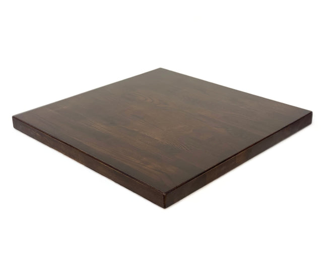 AMKO T11 White Oak Dark Walnut Butcher Block Restaurant Table Top