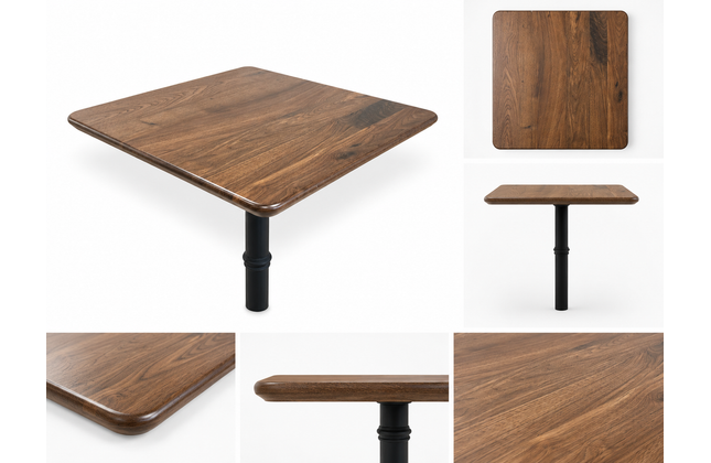 AMKO T20RE Plank Black Walnut Rounded Edge with Undercut