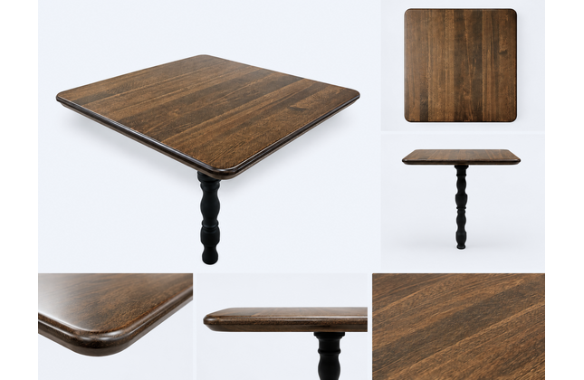 AMKO T23RE Plank Beechwood Walnut Rounded Edge with Undercut