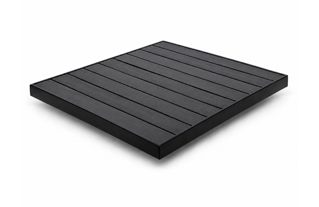AMKO T66B Black Restaurant Patio Table Top