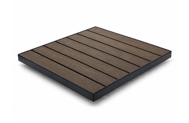 AMKO T66B Mocha Restaurant Patio Table Top