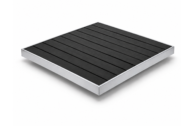 AMKO T66G Black Restaurant Patio Table Top