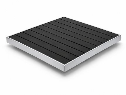 AMKO T66G Black Restaurant Patio Table Top