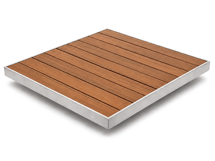 AMKO T66G Teak Restaurant Patio Table Top