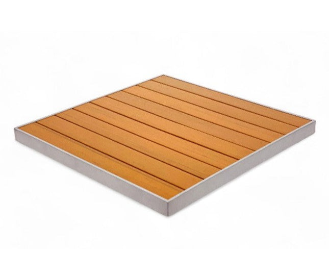 AMKO T66G Teak Restaurant Patio Table Top