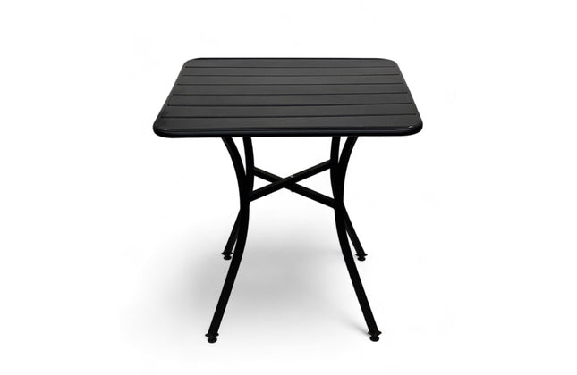 AMKO T72-2828 Black Metal Restaurant Patio Table