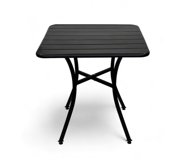 AMKO T72-2828 Black Metal Restaurant Patio Table