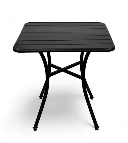 AMKO T72-2828 Black Metal Restaurant Patio Table