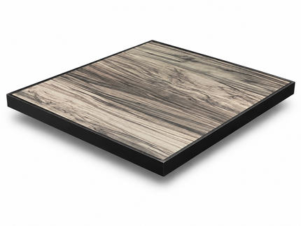 AMKO T73B Gray HPL Restaurant Patio Table Top