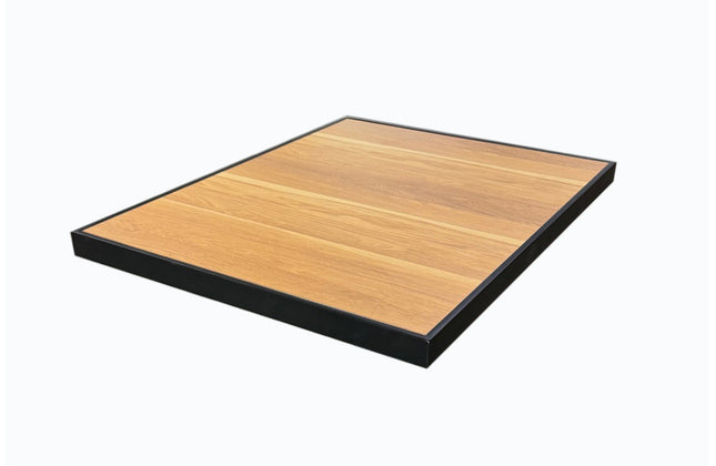 AMKO T73B Oak HPL Restaurant Patio Table Top