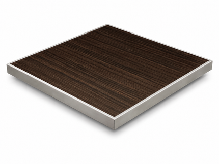 AMKO T73G Espresso HPL Restaurant Patio Table Top