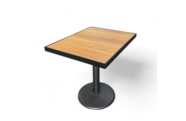 AMKO T73B Oak HPL Restaurant Patio Table Top