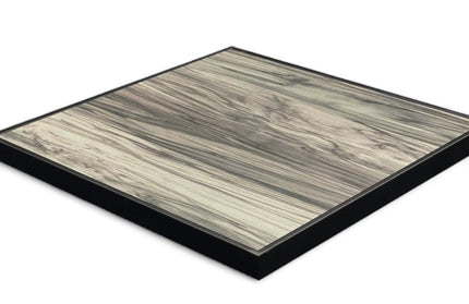 AMKO T73B Gray HPL Restaurant Patio Table Top
