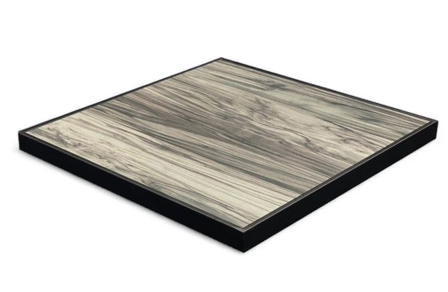 AMKO T73B Gray HPL Restaurant Patio Table Top