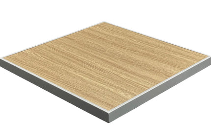 AMKO T73G Oak HPL Restaurant Patio Table Top