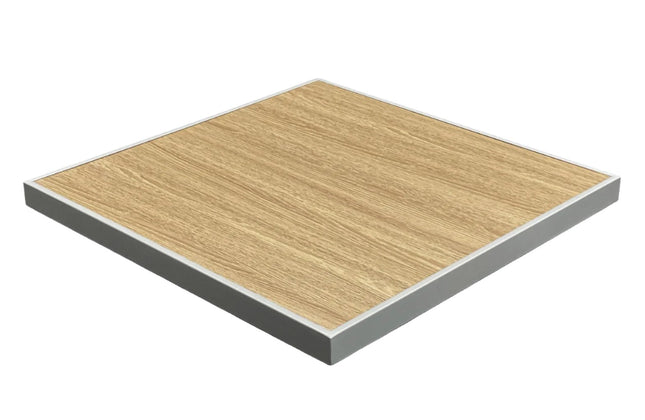 AMKO T73G Oak HPL Restaurant Patio Table Top