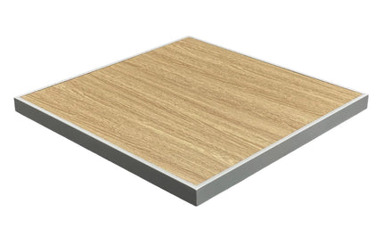 AMKO T73G Oak HPL Restaurant Patio Table Top