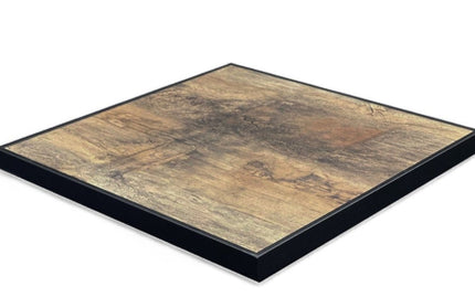 AMKO T73B Weathered HPL Restaurant Patio Table Top