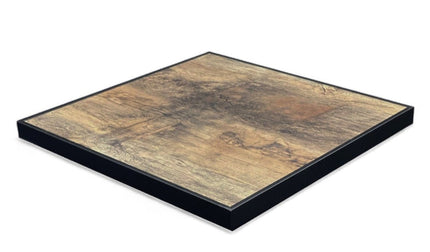 AMKO T73B Weathered HPL Restaurant Patio Table Top