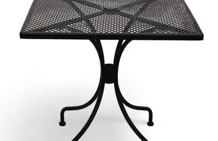 AMKO T74-2828 Black Mesh Metal Restaurant Patio Table