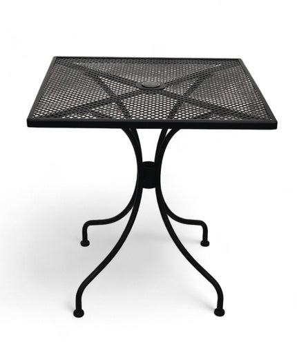 AMKO T74-2828 Black Mesh Metal Restaurant Patio Table